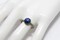 8mm Lab Created Blue Star Sapphire 925 Antique Sterling Silver Ring by Salish Sea Inspirations product 2